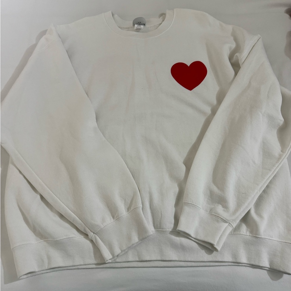 ARULA White Stay Kind To Your Self Crewneck Sweatshirt
